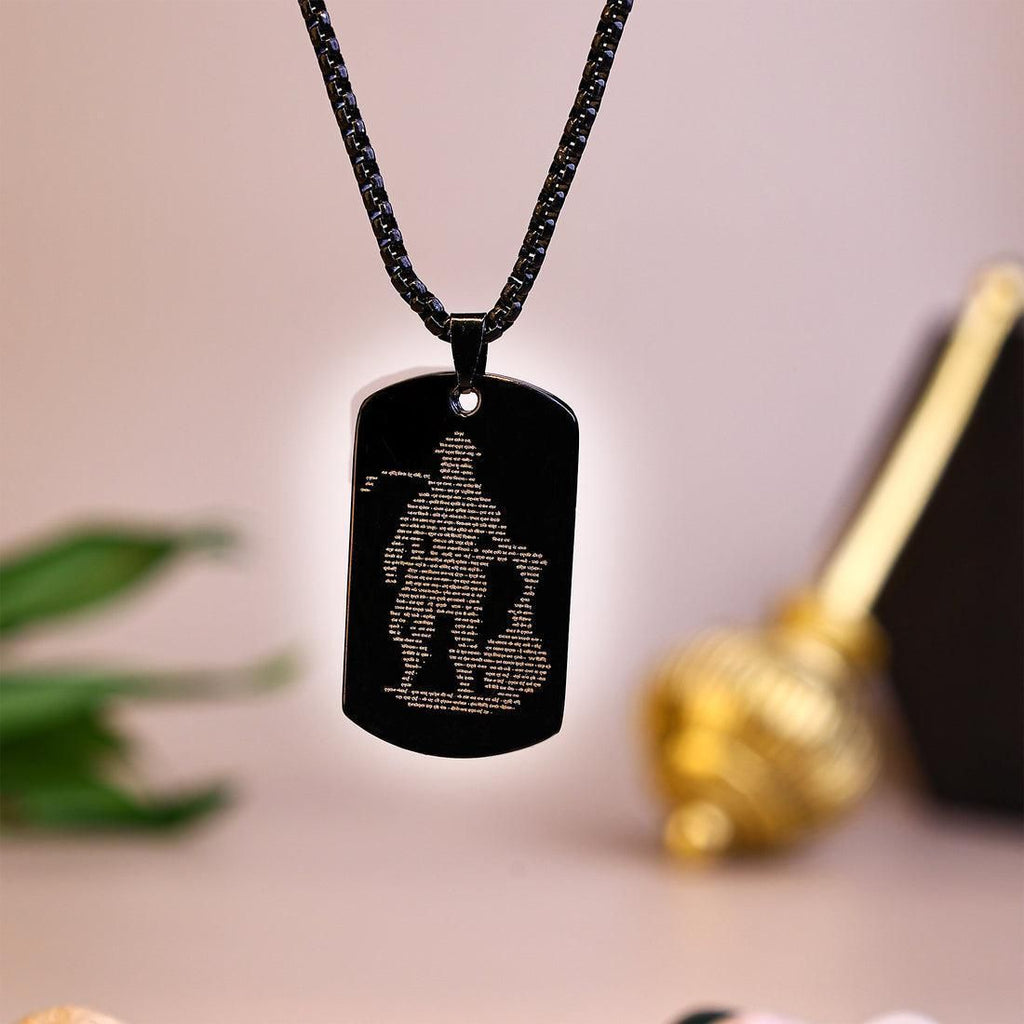 Hanuman Chalisha Pendant with Chain