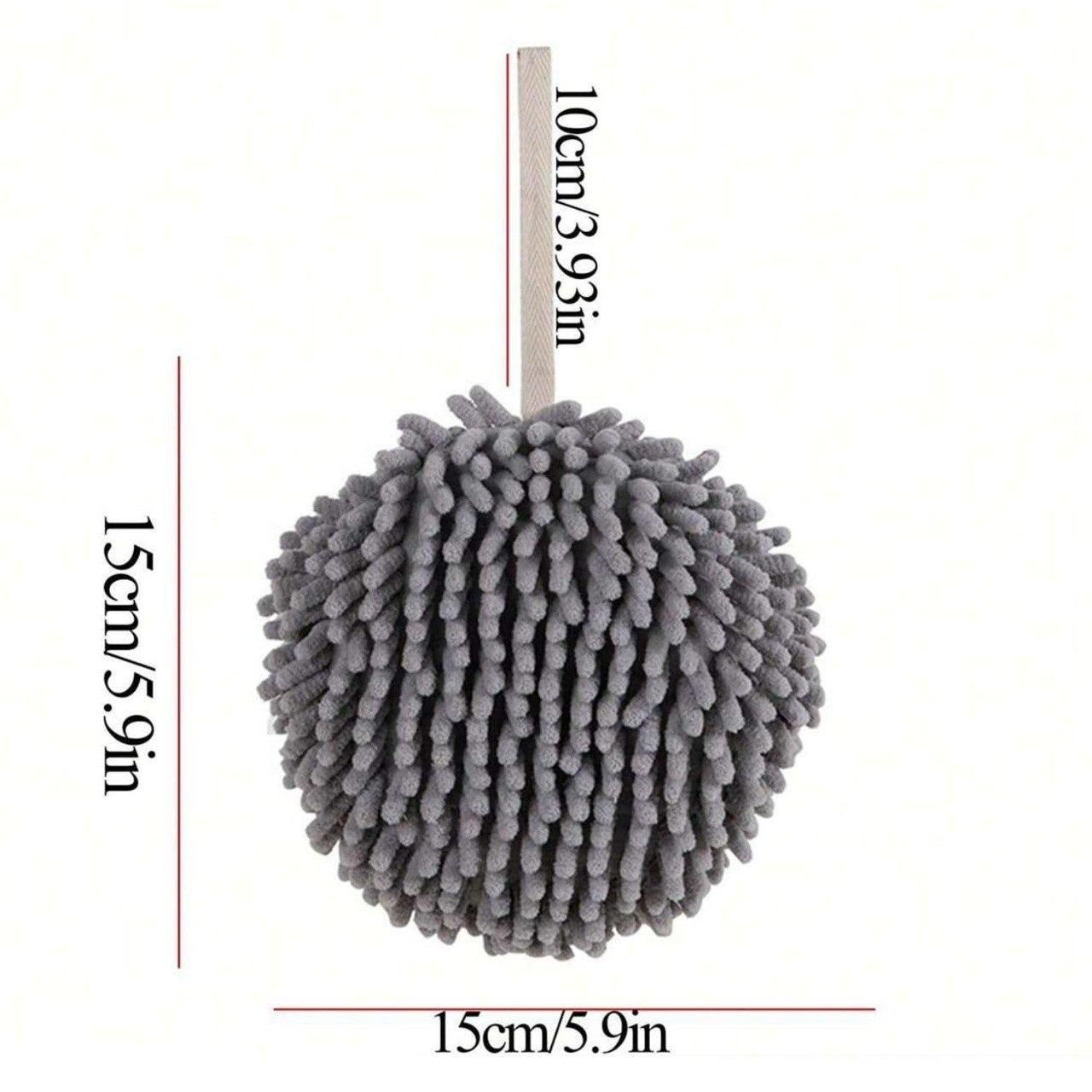 Fuzzy Ball Shaped Towel