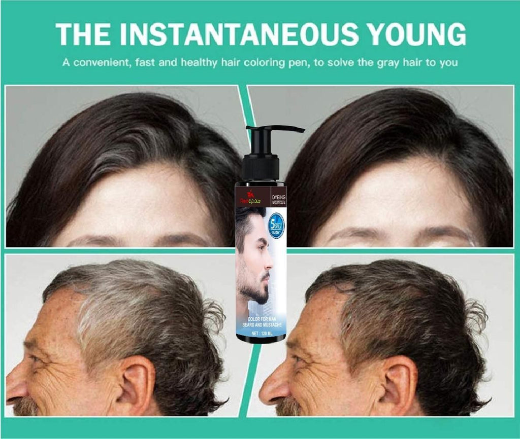 Hair Color Shampoo for Men's 120ml (Pack of 2)